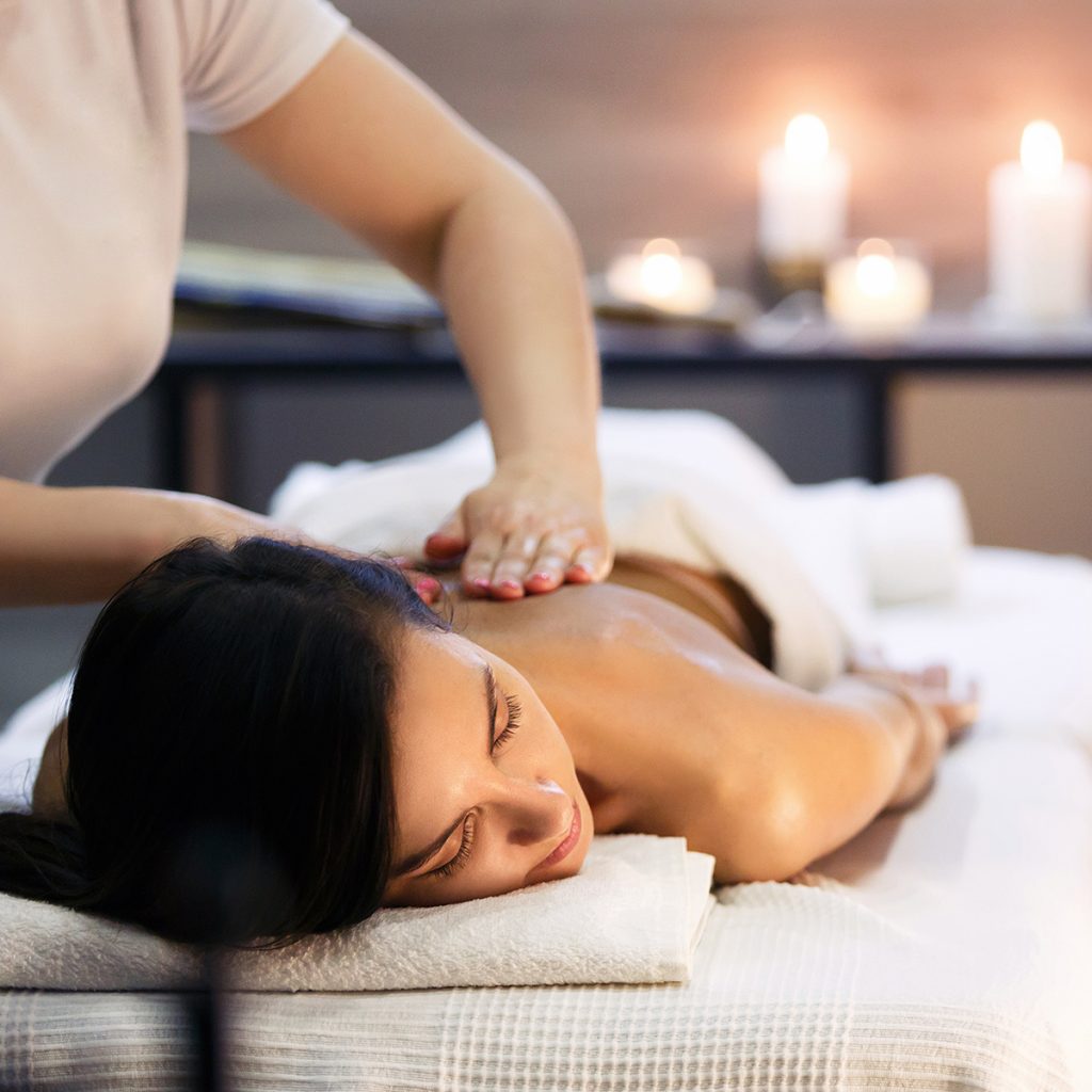 Young female getting p-Lymphatic-Therapy at spa | Avail Aesthetics in Cary, NC