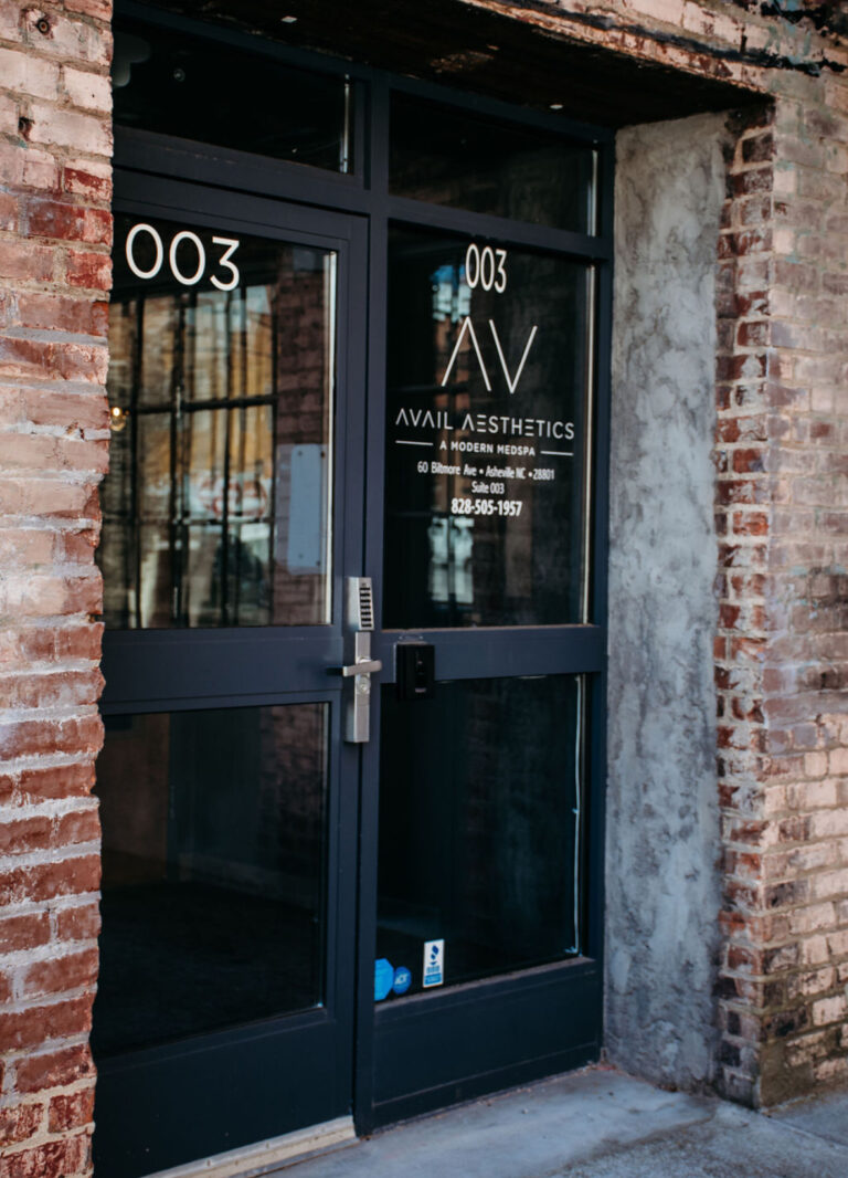 Avail Aesthetics - Asheville - modern spa entrance